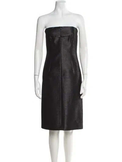 Pre-owned Sportmax Virgin Wool Knee-length Dress W/ Tags In Gray