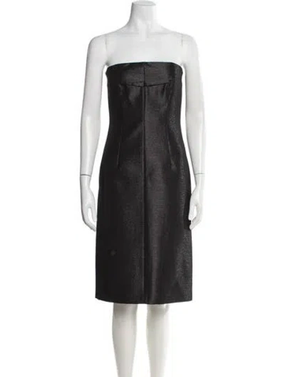 Pre-owned Sportmax Virgin Wool Knee-length Dress W/ Tags In Gray
