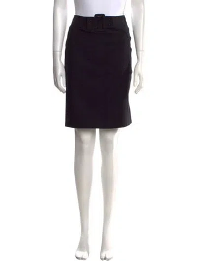 Pre-owned Sportmax Virgin Wool Knee-length Skirt In Black