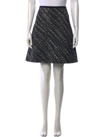 Pre-owned Sportmax Virgin Wool Knee-length Skirt In Black
