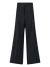 Sportmax Virgin Wool Pants In Black