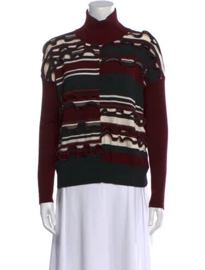 Pre-owned Sportmax Virgin Wool Printed Sweater In Multi