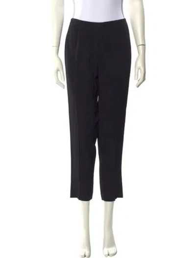 Pre-owned Sportmax Virgin Wool Skinny Leg Pants In Black