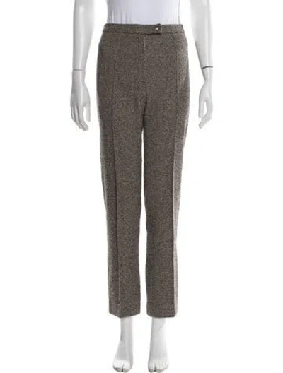 Pre-owned Sportmax Virgin Wool Straight Leg Pants In Multi