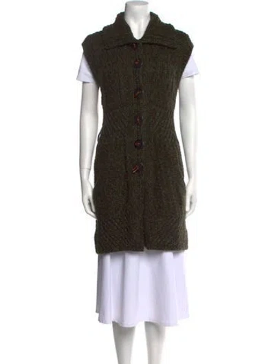 Pre-owned Sportmax Virgin Wool Sweater In Green