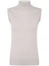 Sportmax Virgin Wool Tank Top In White