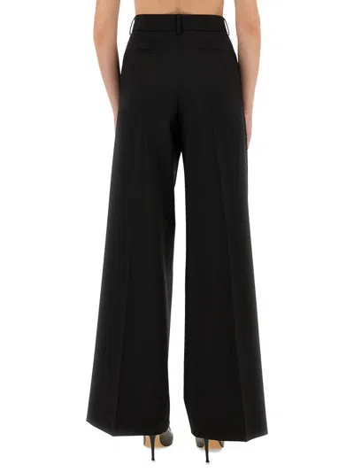Sportmax Virgin Wool Trousers In Transparent