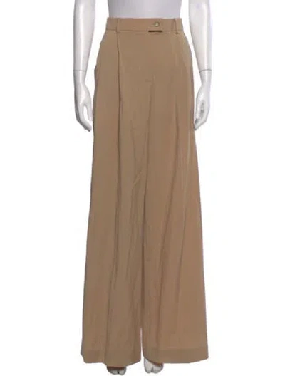 Pre-owned Sportmax Virgin Wool Wide Leg Pants W/ Tags In Neutral