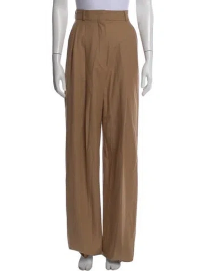 Pre-owned Sportmax Virgin Wool Wide Leg Pants W/ Tags In Neutral