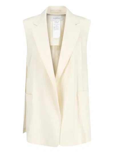 Sportmax Viscose Gilet In Neutral
