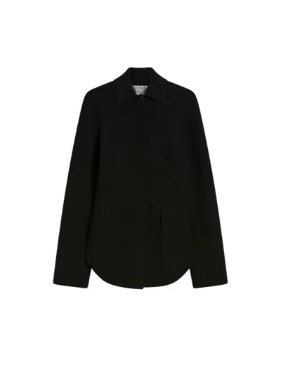 SPORTMAX SPORTMAX VISCOSE KNIT SHIRT - RUNWAY - BLACK