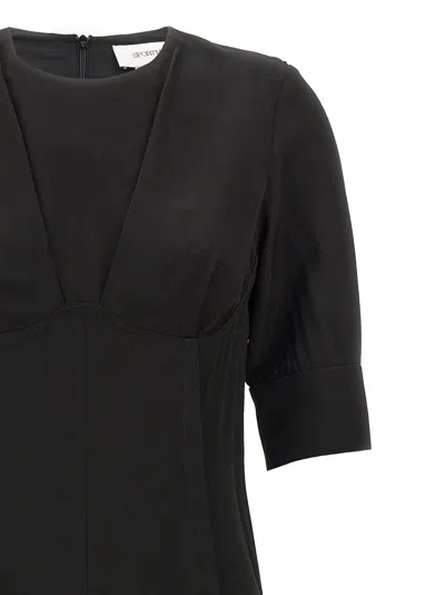Sportmax Viscose Midi Women's Dress In Black