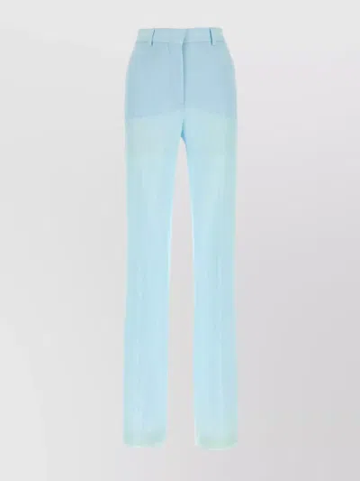 Sportmax Viscose Persia Pant Pockets Loops In Blue