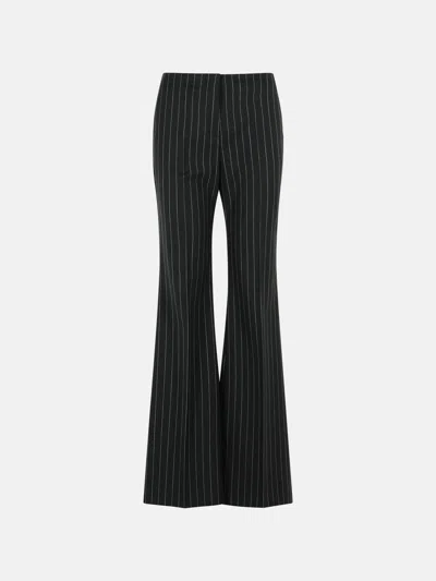 Sportmax 'visino' Black Virgin Wool Blend Pants