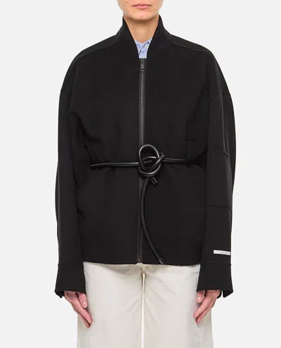 Sportmax Vitalba Wool Bomber In Black