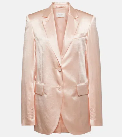 Sportmax Volante Twill Blazer In Rose