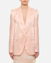 Sportmax Volante Single-breasted Jacket In Cipria