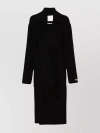 SPORTMAX WAIST BELTED LONG COATS WITH NOTCHED LAPELS AND SIDE POCKETS