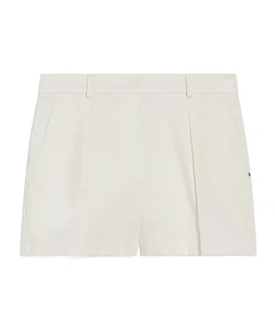 Sportmax Waistband Loop Shorts In White