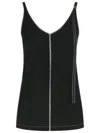 Sportmax 'waser' Black Viscossa Tank Top In Black