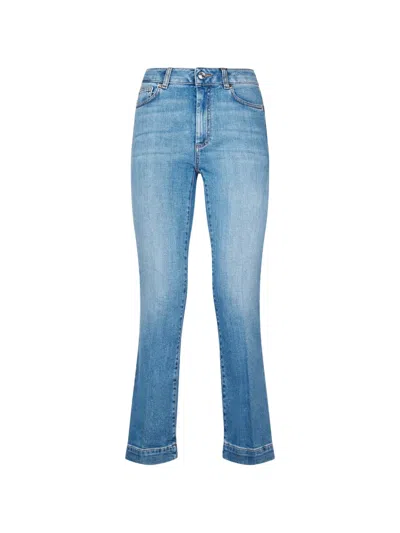Sportmax Washed Slim-fit Jeans In Blue