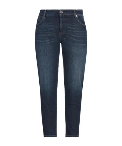 Sportmax Washed Straightleg Jeans In Blue