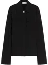 Sportmax Tailored Suit With Relaxed Fit And Vertical Cuts In Black