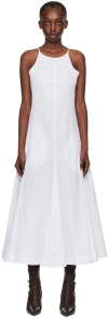 Sportmax Cactus Cotton Maxi Dress In 1 Optical White
