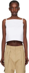 Sportmax White Carmine Tank Top In White