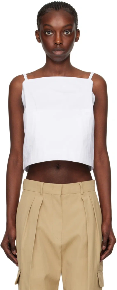 Sportmax White Carmine Tank Top