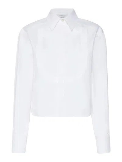 Sportmax White Comma Shirt In Purple