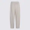 Sportmax White Cotton Pants In White
