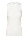 Sportmax Toledo Crewneck Sleeveless Knitted Top In White
