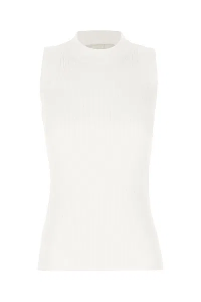 SPORTMAX WHITE COTTON TOP