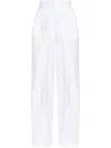 Sportmax Sport Max Cotton Trousers In White