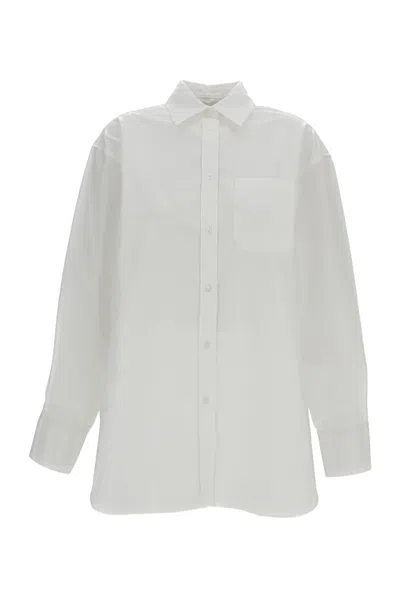 Sportmax White Nespola Cotton-blend Shirt