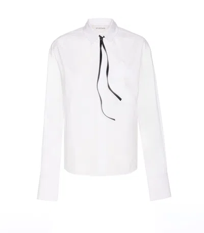 SPORTMAX WHITE POPLIN GESSO SHIRT