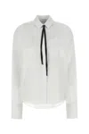 Sportmax White Regular Fit Shirt In Optical White