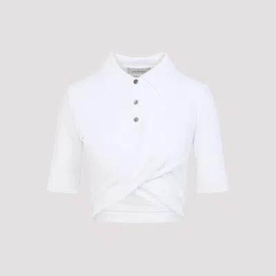 SPORTMAX WHITE SHAKER POLO