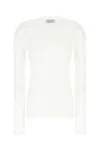 Sportmax White Stretch Nylon Top In Bianco Ottico