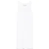 Sportmax Woman Tank Top White Size L Cotton, Silk, Elastane In White