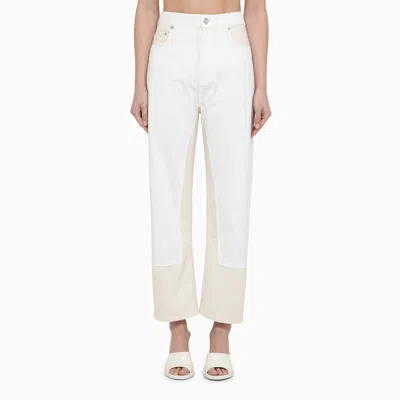Sportmax White/beige Denim Jeans