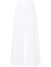 Sportmax White Wide-leg Trousers
