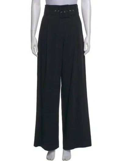 Pre-owned Sportmax Wide Leg Pants In Black
