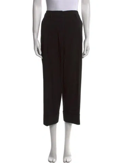 Pre-owned Sportmax Wide Leg Pants In Black