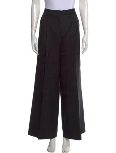 Pre-owned Sportmax Wide Leg Pants In Black