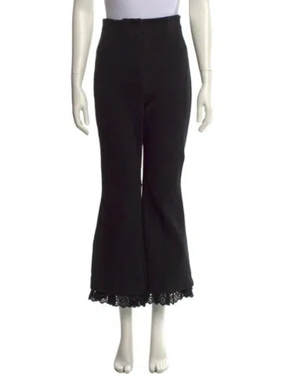 Pre-owned Sportmax Wide Leg Pants In Black