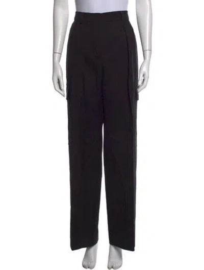 Pre-owned Sportmax Wide Leg Pants In Black