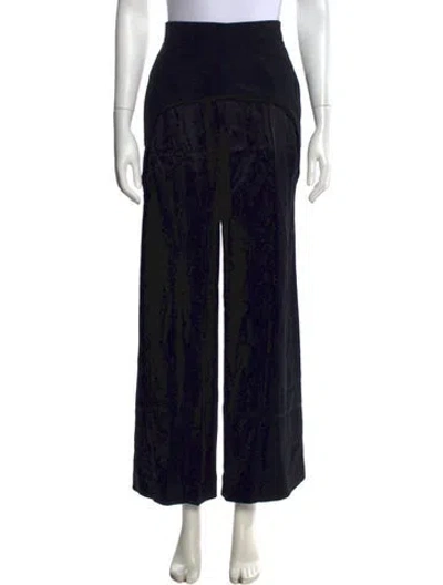 Pre-owned Sportmax Wide Leg Pants In Black