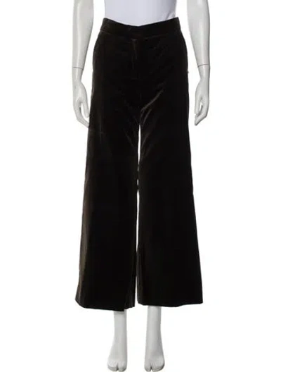 Pre-owned Sportmax Wide Leg Pants In Black